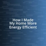 How I Made My Home More Energy Efficient